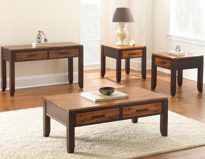 Abaco 3-Piece Set(Cocktail & 2 End Tables) DFW