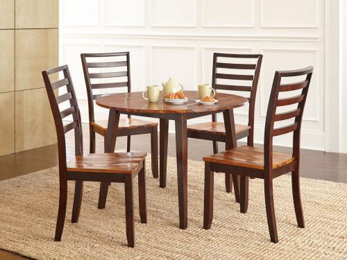 Abaco 5 Piece Drop-Leaf Set(Table & 4 Side Chairs) - DFW