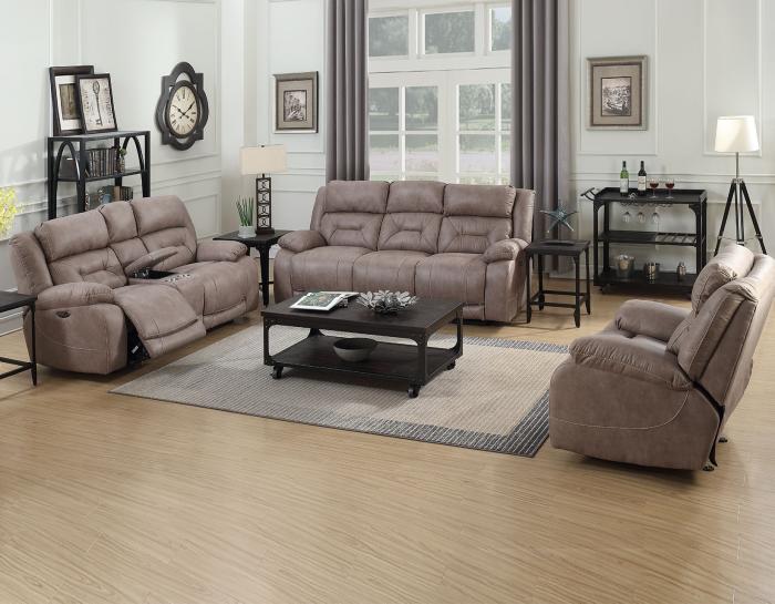 Aria Desert Sand 3 Piece Dual Power Motion Set(Sofa, Loveseat & Chair) - DFW
