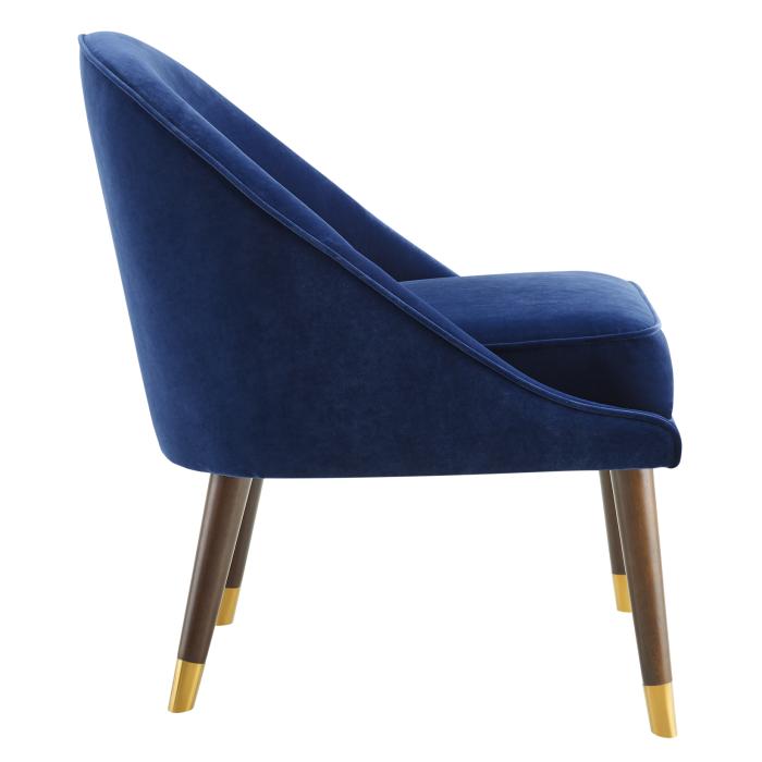 Avalon Velvet Accent Chair – Navy