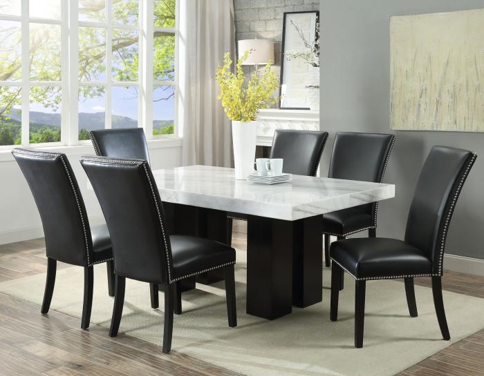 Camila Marble Dining Group(Mix or Match Chairs) - DFW
