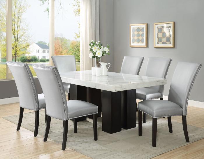 Camila Marble Dining Group(Mix or Match Chairs) - DFW