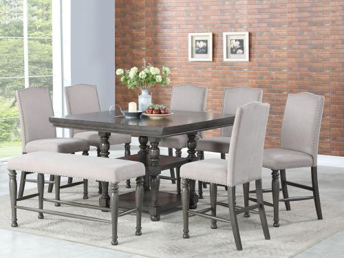 Caswell 5 Piece Counter Dining Set(Table & 4 Chairs) - DFW