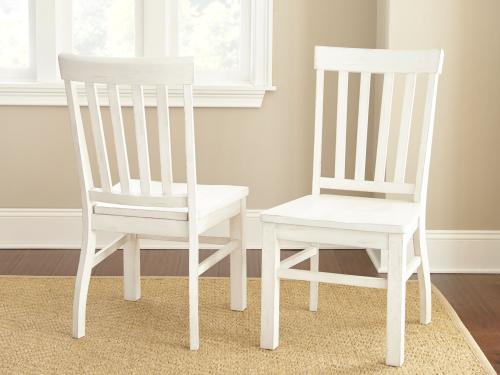 Cayla Side Chair, White - DFW