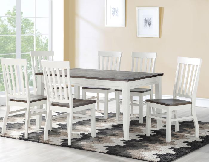 Caylie 7 Piece Dining Set(Table & 6 Side Chairs) Dallas Furniture