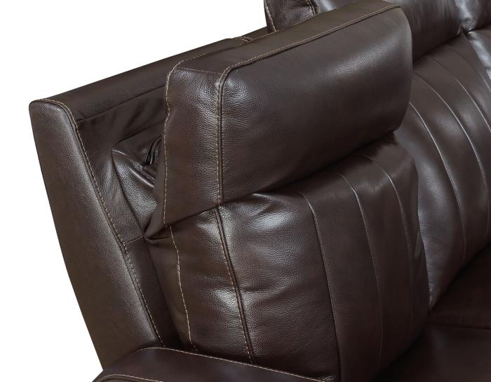 Coachella 3-Piece Dual Power Leather Reclining Set(Sofa, Loveseat & Chair) - DFW