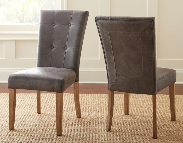 Debby Polyester Side Chair-Gray - DFW