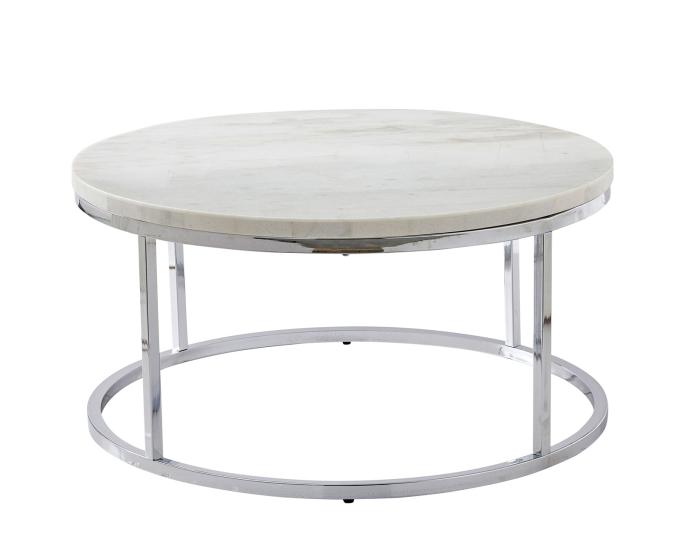 Echo 3-Piece Marble Top Set<br>(Cocktail & 2 End Tables)