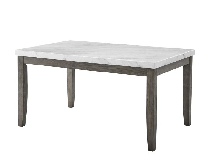 Emily White Marble Top Dining Table DFW