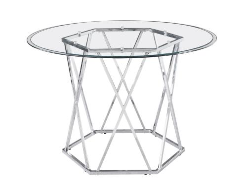 Escondido 48 inch Round Glass Top Table - DFW