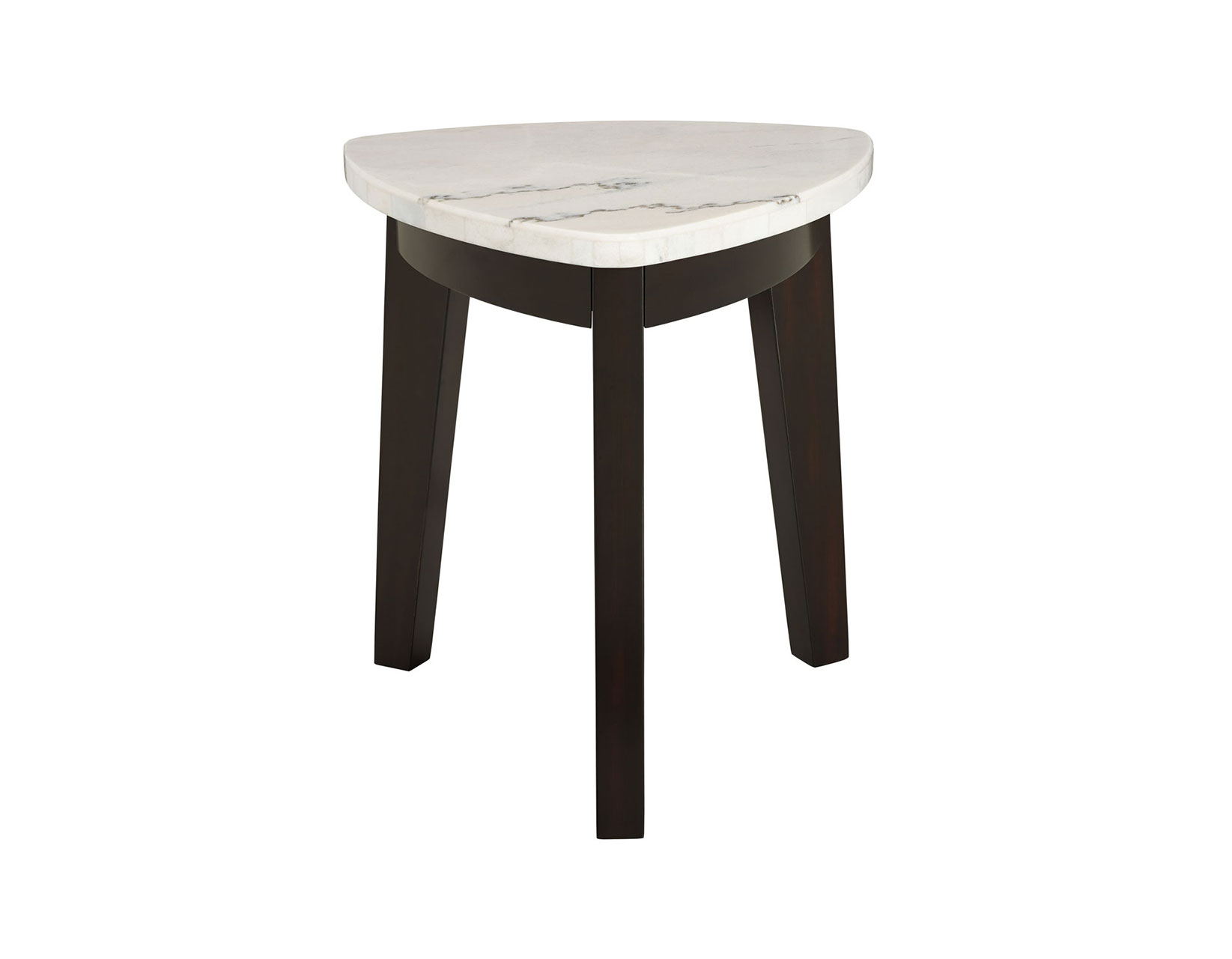 Francis White Marble TopTriangle End Table - DFW