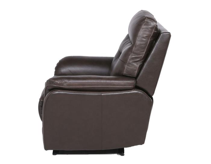 Fortuna Dual-Power Leather Recliner, Coffee
