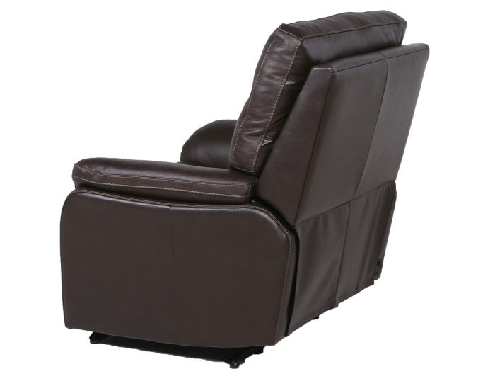 Fortuna Dual-Power Leather Recliner, Coffee