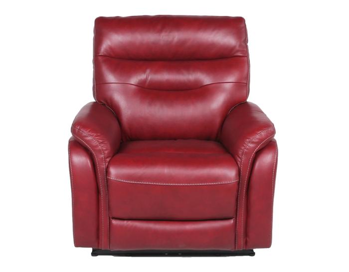 Fortuna Dual-Power Leather Recliner, Wine - DFW