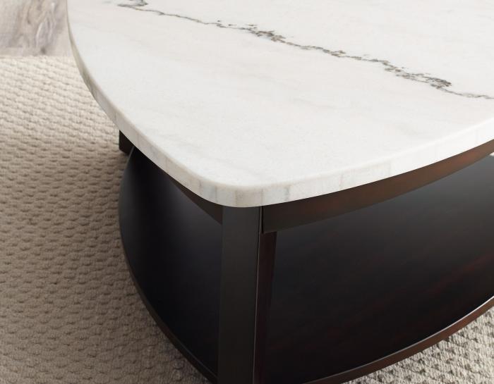 Francis 3-Pack Marble Top Set(Cocktail & 2 End Tables) - DFW