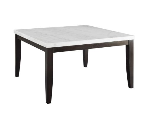 Francis 54 inch Square Marble Top Dining Table