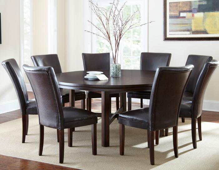 Hartford 72 inch table 7 Piece Set, Red Chairs - DFW