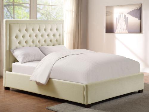 Isadora Queen Bed, White - DFW