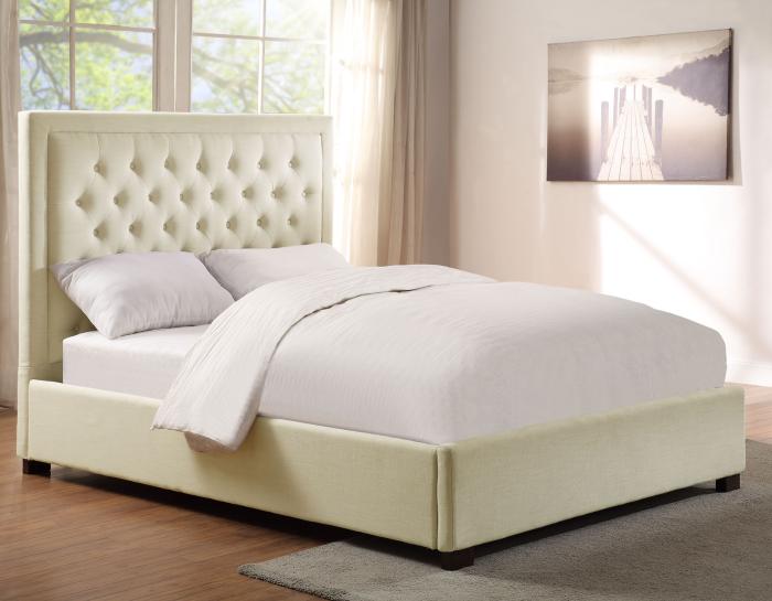 Isadora Queen Bed, White - DFW