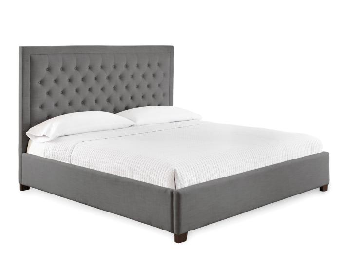 Isadora King Bed, Gray - DFW