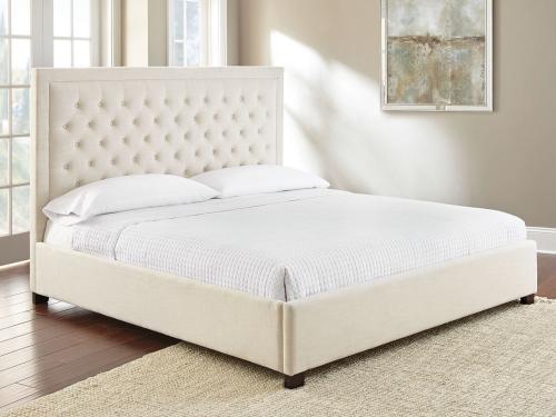 Isadora King Bed, White - DFW