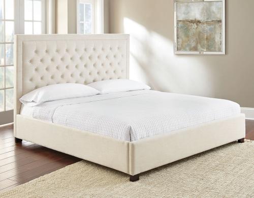Isadora King Bed, White