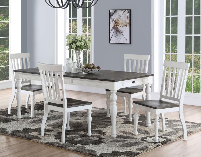 Joanna 6 Piece Dining(Table, Bench & 4 Side Chairs)