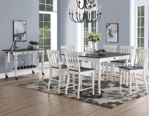 Joanna 7 Piece Counter Set(Counter Table & 6 Counter Chairs)