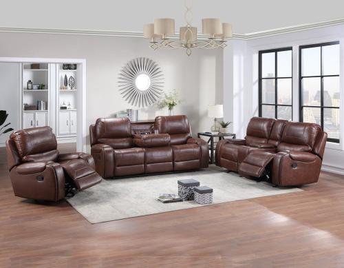 Keily 3 Piece Manual Motion Set<br>(Sofa, Loveseat & Chair)