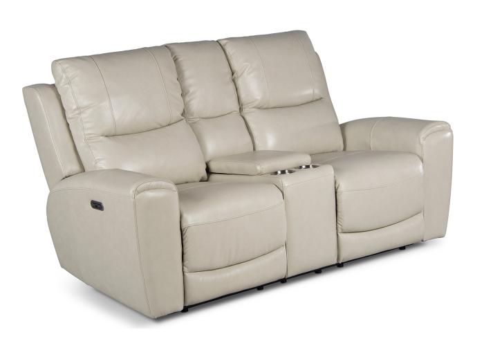 Laurel Ivory 3-Piece Dual-Power Leather Motion Set (Sofa, Loveseat & Chair)