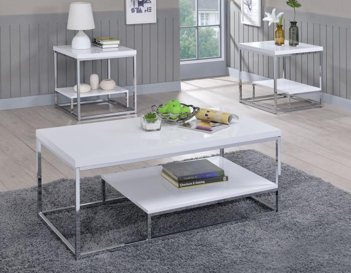 Lucia End Table, White