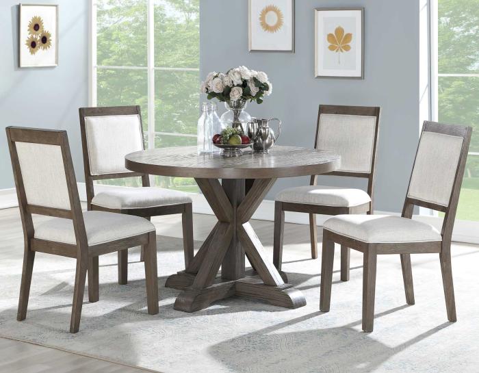 Molly 5 Piece 48-inch Round Set(Table & 4 Side Chairs) - DFW
