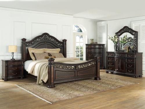 Monte Carlo King 4-Piece Set(King Bed/DR/MR/NS) - DFW