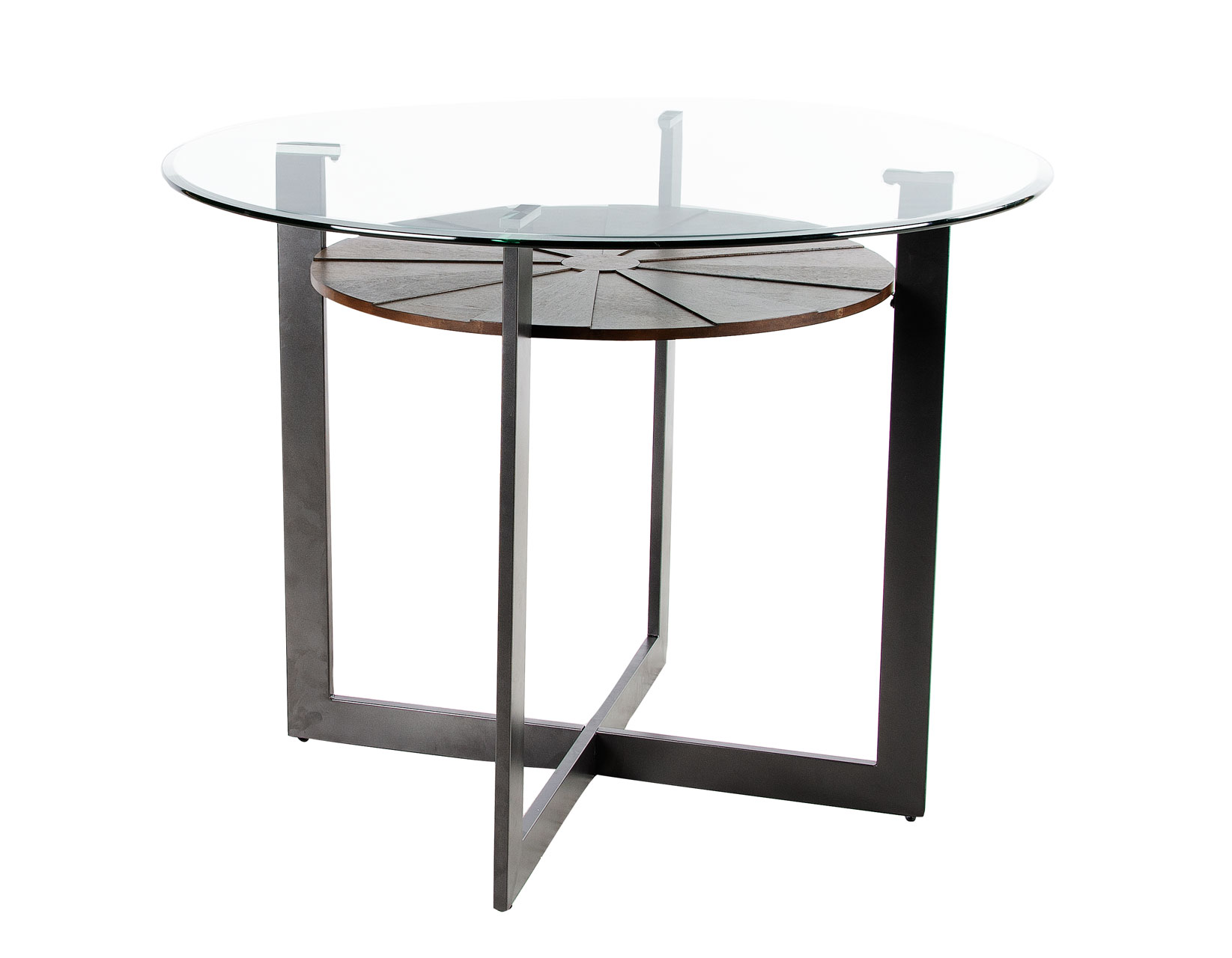 Olson 48-inch Counter Glass Top Table - DFW