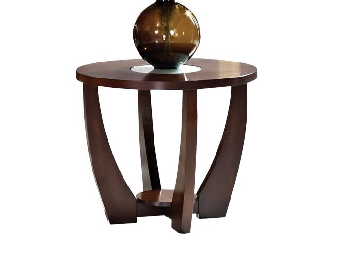 Rafael End Table w/Cracked Glass Insert (15mm)