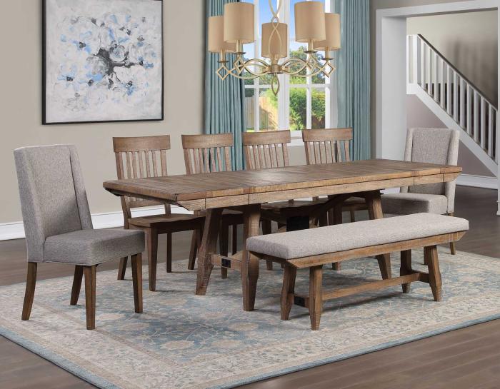 Riverdale 96-inch Dining Table w/2 12-inch Leaves - DFW