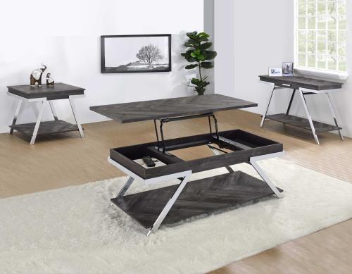 Roma 3-Piece Cocktail Table Set<br>(Cocktail & 2 End Tables)