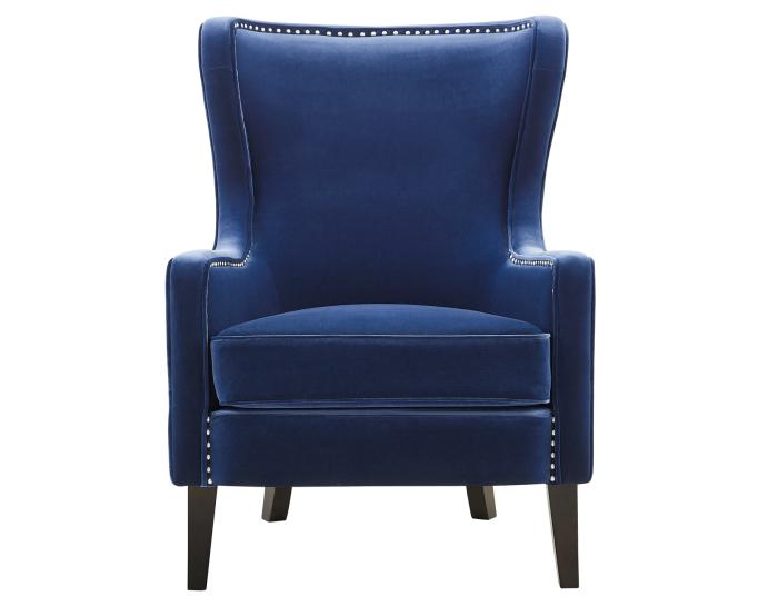 Rosco Wing Back Accent Chair - Sapphire - DFW
