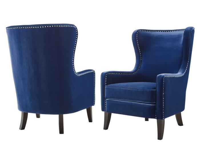 Rosco Wing Back Accent Chair – Sapphire