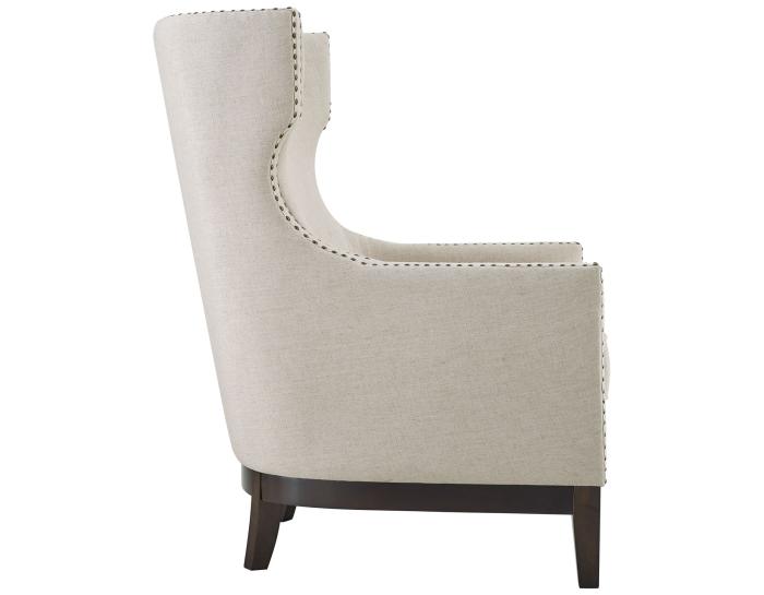 Roswell Wing Back Chair, Beige
