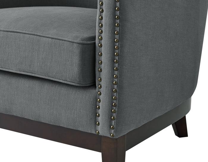 Roswell Wing Back Chair, Gray DFW