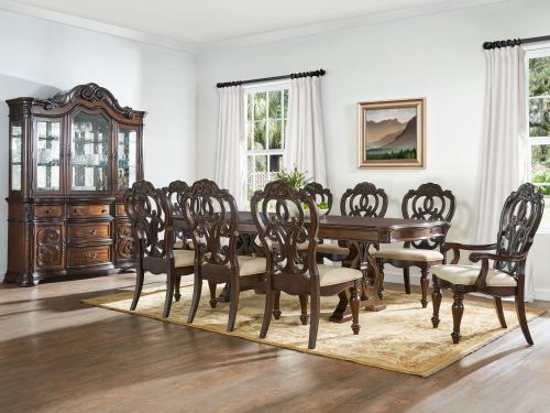 Royale 9 Piece Set(Table, 2 Arm Chairs & 6 Side Chairs) - DFW