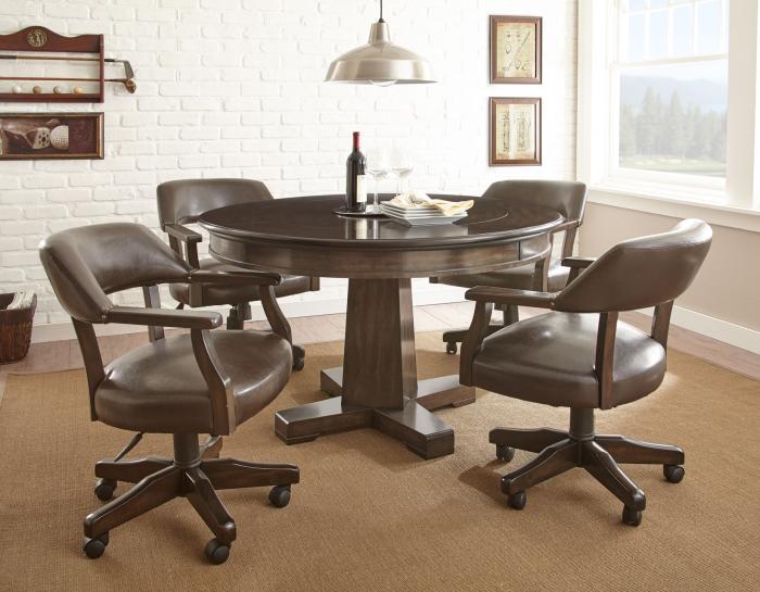 Game Table and Chairs, Ruby, 6-Piece - DFW