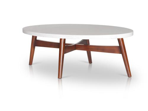 Serena Silverstone OvalCocktail Table - DFW
