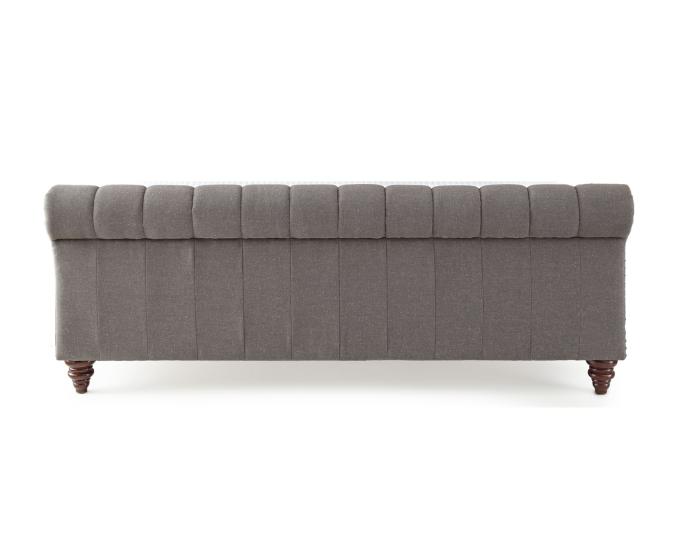 Swanson K Size Gray Upholstered Footboard