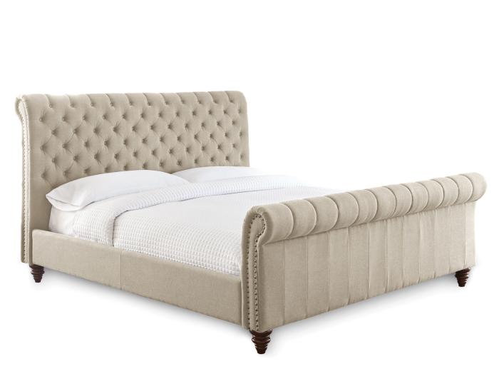 Swanson King Bed, Sand - DFW