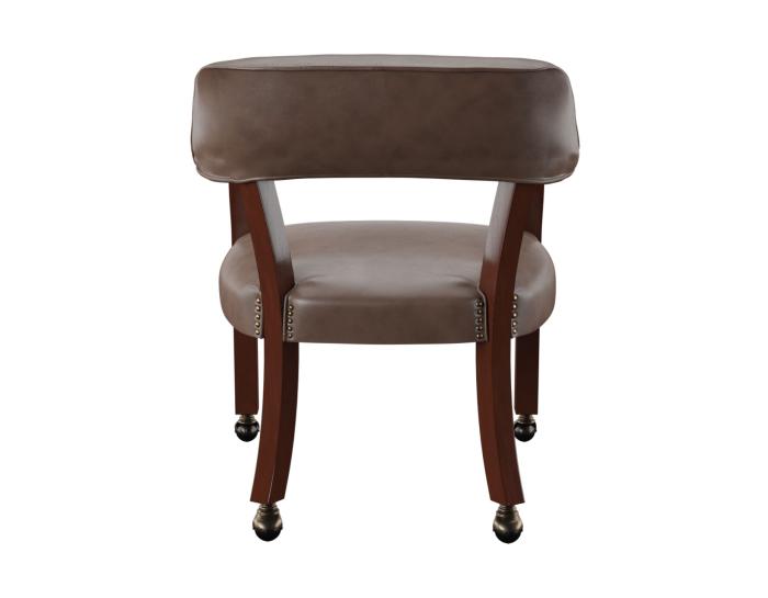 Tournament Arm Chair w/Casters – Brown