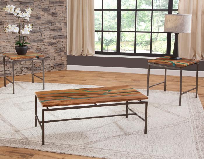 Tamra 3-Piece Occasional(Cocktail & 2 End Tables) - DFW