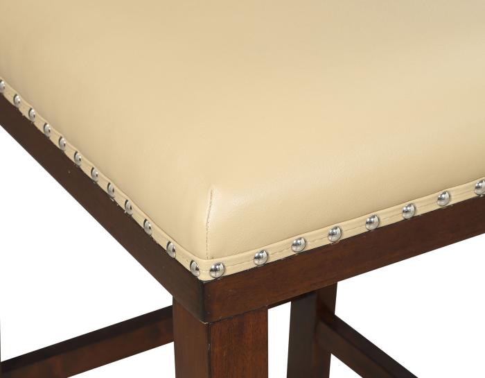 Tiffany 24″ Counter Stool, Toffee Leatherette