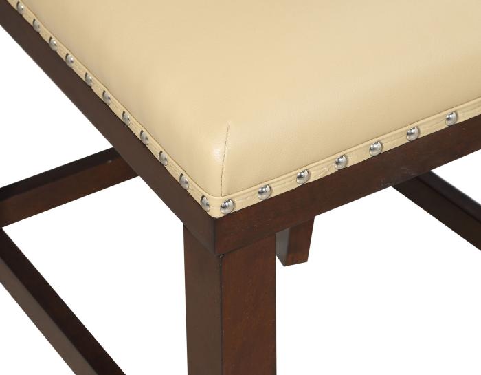 Tiffany 24″ Counter Stool, Toffee Leatherette